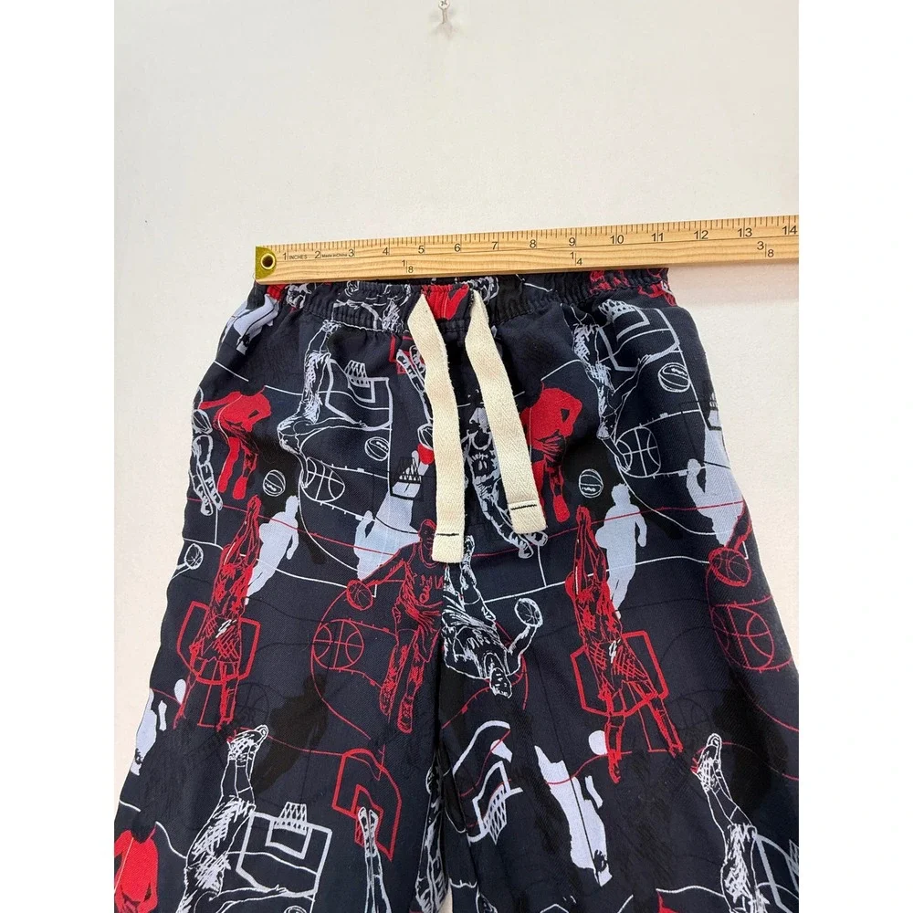 Old Navy Pajama Pants Kids Large Navy‎ Basketball Print Sleepwear Loungewear